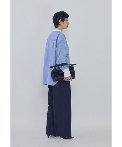 1er Arrondissement(プルミエアロンディスモン)の「フリルブザムシャツ(シャツ/ブラウス・レディース・オフホワイト/ストライプ・38/36)」の8枚目の写真