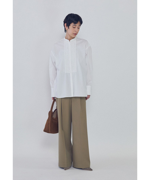 1er Arrondissement(プルミエアロンディスモン)の「フリルブザムシャツ(シャツ/ブラウス・レディース・オフホワイト/ストライプ・38/36)」の11枚目の写真