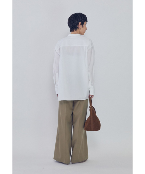 1er Arrondissement(プルミエアロンディスモン)の「フリルブザムシャツ(シャツ/ブラウス・レディース・オフホワイト/ストライプ・38/36)」の12枚目の写真