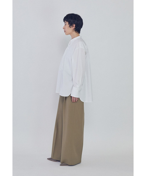 1er Arrondissement(プルミエアロンディスモン)の「フリルブザムシャツ(シャツ/ブラウス・レディース・オフホワイト/ストライプ・38/36)」の13枚目の写真