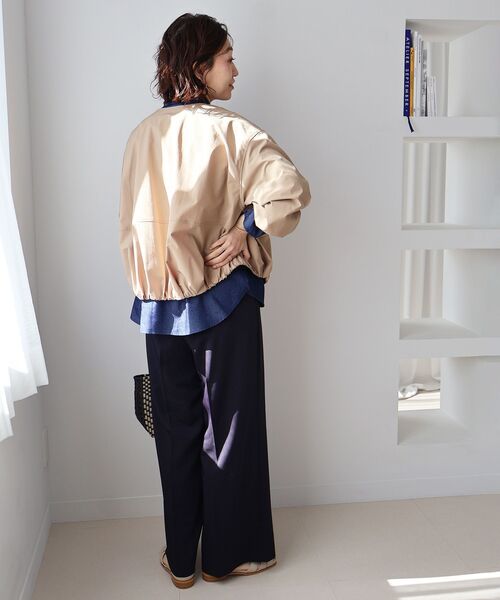 le.coeur blanc（ルクールブラン）の「デニムボウタイブラウス（シャツ/ブラウス・レディース・ブルー/サックスブルー・38）」の8枚目の写真