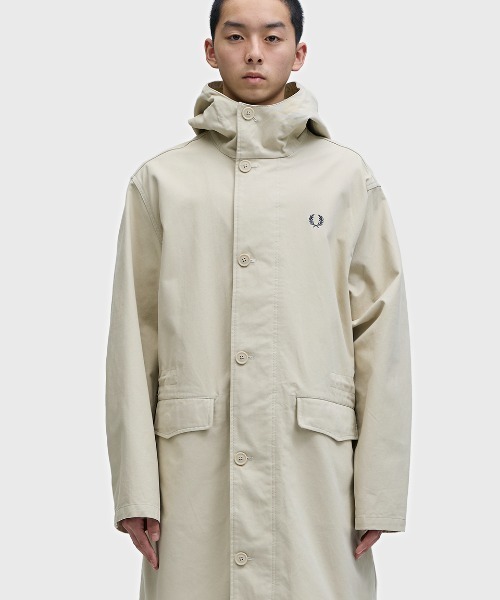 FRED PERRY（フレッドペリー）の「Groundsman Parka／グラウンズマンパーカジャケット（マウンテンパーカー・メンズ・オートミール・M/L/S）」の13枚目の写真