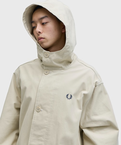 FRED PERRY（フレッドペリー）の「Groundsman Parka／グラウンズマンパーカジャケット（マウンテンパーカー・メンズ・オートミール・M/L/S）」の12枚目の写真