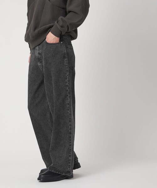 CITEN(シテン)の「<CITEN>バギーデニムパンツ(デニムパンツ・メンズ・ブラック/コバルトブルー・M/L/S)」の4枚目の写真
