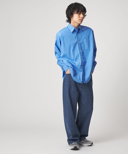 CITEN(シテン)の「<CITEN>バギーデニムパンツ(デニムパンツ・メンズ・ブラック/コバルトブルー・M/L/S)」の7枚目の写真