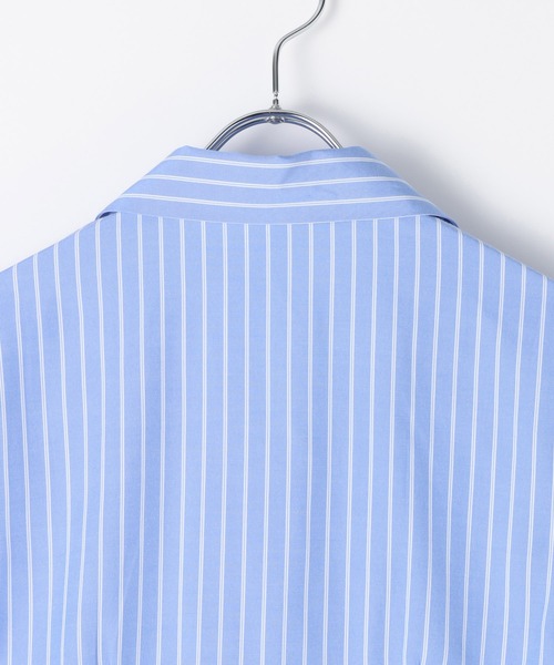 3.3 Field Trip （3.3フィールドトリップ）の「3.3 Field Trip／フロントギャザーコンパクトシャツ（シャツ/ブラウス・レディース・サックスブルー/ブラック・FREE）」の17枚目の写真