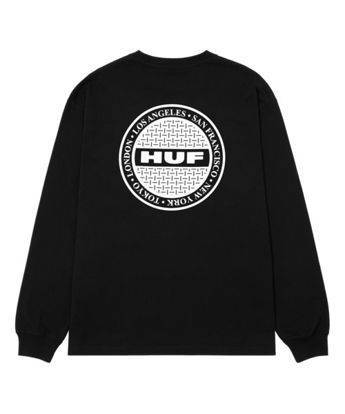HUF(ハフ)の「MANHOLE LS TEE(Tシャツ/カットソー・メンズ・ライトグリーン/ブラック/ホワイト×グリーン・XXL/XL/L/M/S)」の7枚目の写真