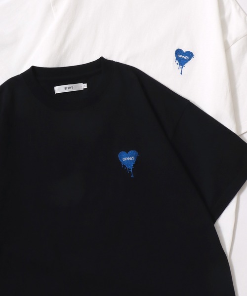 SITRY(シトリー)の「SITRY Heart Embroidery T-Shirt/別注 オーバーサイズ ハートロゴ ワンポイントラメ刺繍 半袖Tシャツ レディース メンズ(Tシャツ/カットソー・レディース・ホワイト/ブラック/ブラック系その他4/ブラック系その他5/ブラック系その他2/ブラック系その他3/ホワイト系その他4/ホワイト系その他5/ホワイト系その他2/ホワイト系その他3/ホワイト系その他/ブラック系その他・M/L/XL)」の12枚目の写真