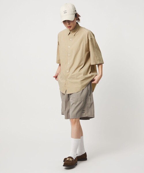 CITEN(シテン)の「<CITEN>スタンダードハーフスリーブシャツギンガムチェック(シャツ/ブラウス・メンズ・ライトブルー/ベージュ・L/M/S)」の17枚目の写真