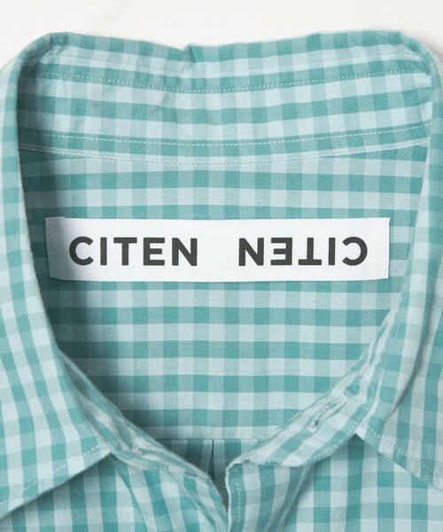 CITEN(シテン)の「<CITEN>スタンダードハーフスリーブシャツギンガムチェック(シャツ/ブラウス・メンズ・ライトブルー/ベージュ・L/M/S)」の8枚目の写真