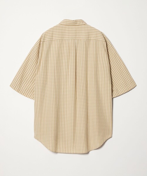 CITEN(シテン)の「<CITEN>スタンダードハーフスリーブシャツギンガムチェック(シャツ/ブラウス・メンズ・ライトブルー/ベージュ・L/M/S)」の6枚目の写真