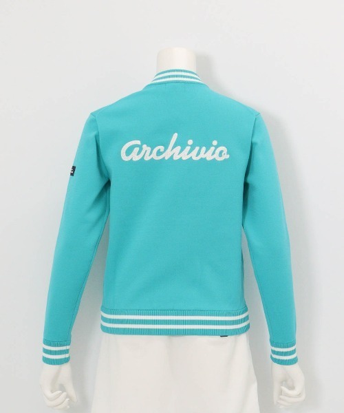 archivio(アルチビオ)の「<LADIES>バック刺繍ニットブルゾン(ブルゾン・レディース・ネイビー/ホワイト/レッド/ライトブルー・M/S)」の2枚目の写真