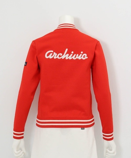 archivio(アルチビオ)の「<LADIES>バック刺繍ニットブルゾン(ブルゾン・レディース・ネイビー/ホワイト/レッド/ライトブルー・M/S)」の6枚目の写真
