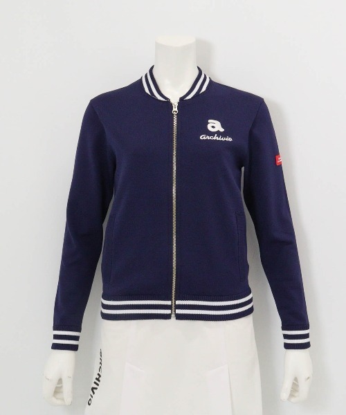 archivio(アルチビオ)の「<LADIES>バック刺繍ニットブルゾン(ブルゾン・レディース・ネイビー/ホワイト/レッド/ライトブルー・M/S)」の7枚目の写真