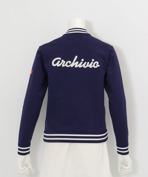 archivio(アルチビオ)の「<LADIES>バック刺繍ニットブルゾン(ブルゾン・レディース・ネイビー/ホワイト/レッド/ライトブルー・M/S)」の8枚目の写真