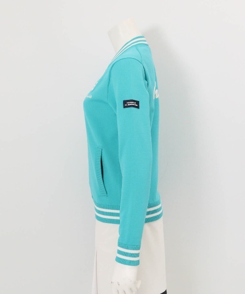 archivio(アルチビオ)の「<LADIES>バック刺繍ニットブルゾン(ブルゾン・レディース・ネイビー/ホワイト/レッド/ライトブルー・M/S)」の10枚目の写真