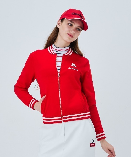 archivio(アルチビオ)の「<LADIES>バック刺繍ニットブルゾン(ブルゾン・レディース・ネイビー/ホワイト/レッド/ライトブルー・M/S)」の17枚目の写真