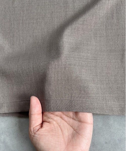 ad thie（アドティエ）の「フロントタック イージーワイドパンツ（スラックス・レディース・ダークブラウン/ブラック/グレー系・FREE）」の16枚目の写真