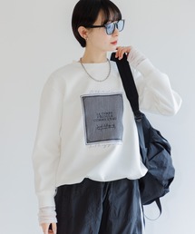 Paradise Picnic | 33℃ 額縁刺繍パッチロゴポンチプルオーバー(スウェット)