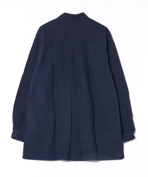 BLUE BLUE JAPAN（ブルーブルージャパン）の「ブークレストライプ ロングスリーブシャツ（シャツ/ブラウス・メンズ・インディゴブルー・S/M/L/XL）」の9枚目の写真