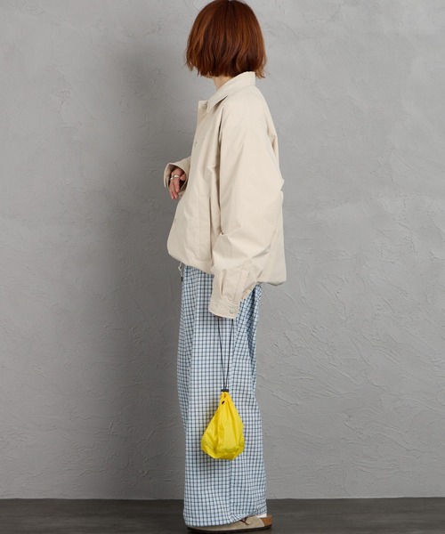 DANTON（ダントン）の「[DANTON/ダントン] ピーチタフタ 中綿入り コーチジャケット（その他アウター・レディース・アイボリー/ネイビー・40/42）」の21枚目の写真