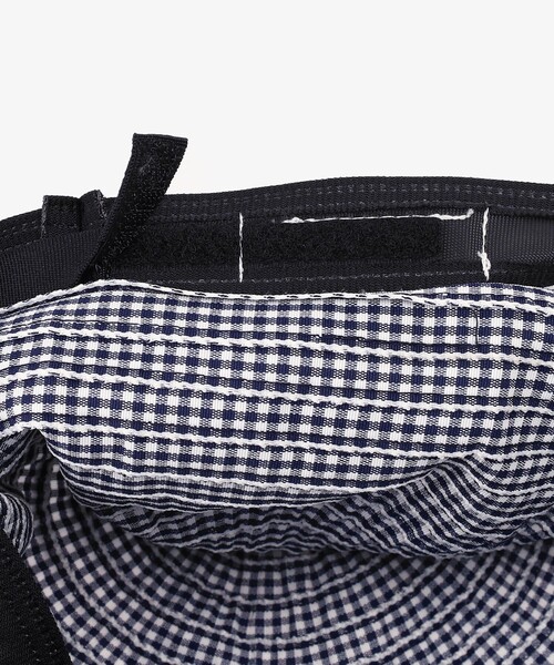 Afternoon Tea（アフタヌーンティー）の「ギンガムチェックグログランツバ広UVハット（ハット・レディース・ブルー・ONE SIZE）」の5枚目の写真