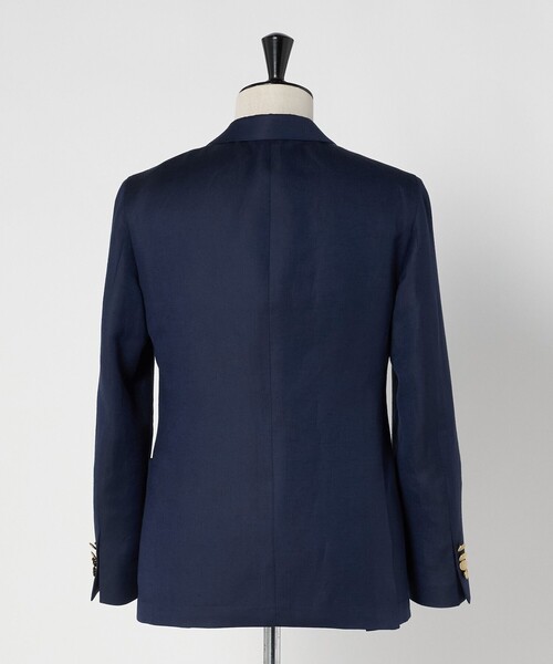 UNITED ARROWS(ユナイテッドアローズ)の「Vitale Barberis Canonico ウールリネン カルゼ ダブル 6ボタン ブレザー(テーラードジャケット・メンズ・ネイビー・46/48/50)」の21枚目の写真