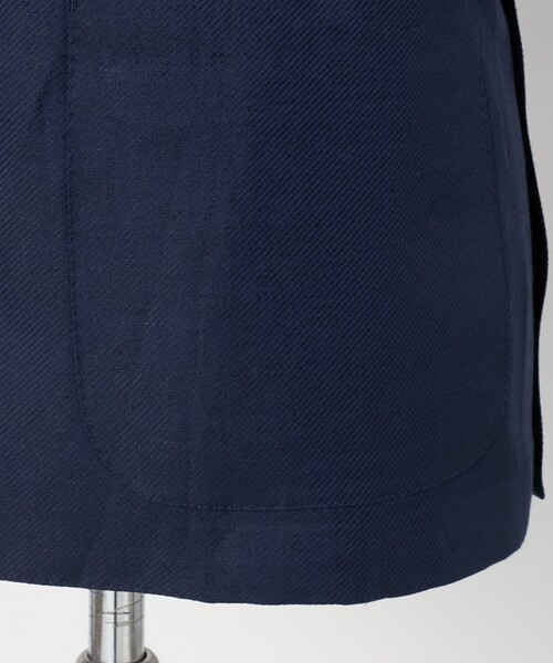 UNITED ARROWS(ユナイテッドアローズ)の「Vitale Barberis Canonico ウールリネン カルゼ ダブル 6ボタン ブレザー(テーラードジャケット・メンズ・ネイビー・46/48/50)」の12枚目の写真