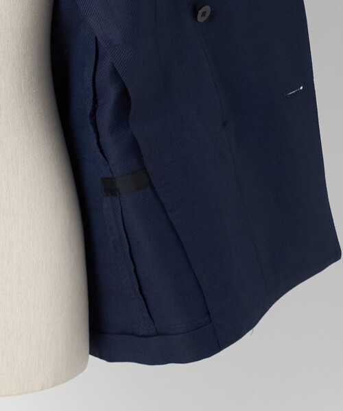 UNITED ARROWS(ユナイテッドアローズ)の「Vitale Barberis Canonico ウールリネン カルゼ ダブル 6ボタン ブレザー(テーラードジャケット・メンズ・ネイビー・46/48/50)」の3枚目の写真