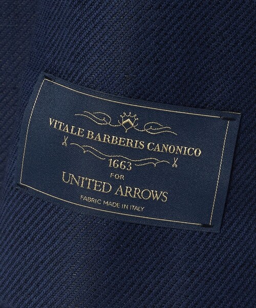 UNITED ARROWS(ユナイテッドアローズ)の「Vitale Barberis Canonico ウールリネン カルゼ ダブル 6ボタン ブレザー(テーラードジャケット・メンズ・ネイビー・46/48/50)」の6枚目の写真
