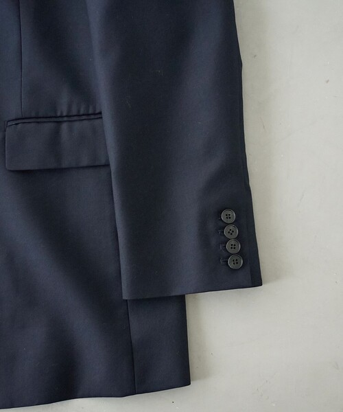 RONEL(ロネル)の「【RONEL】ノーカラーダブルジャケット(ノーカラージャケット・レディース・ネイビー・M/S)」の6枚目の写真