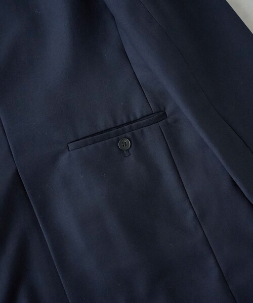 RONEL(ロネル)の「【RONEL】ノーカラーダブルジャケット(ノーカラージャケット・レディース・ネイビー・M/S)」の5枚目の写真