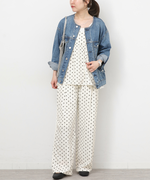 JOURNAL STANDARD relume(ジャーナルスタンダード レリューム)の「ランダムドットイージーパンツ(その他パンツ・レディース・ブラック/ブラウン/ホワイト・FREE)」の15枚目の写真