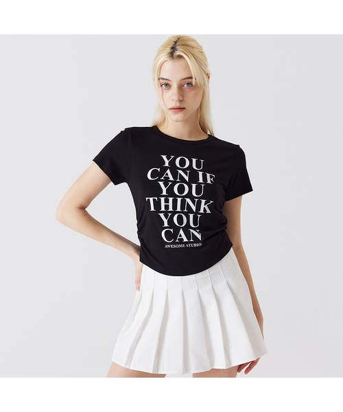 AWESOME STUDIO(オーサムスタジオ)の「ユーカン シャーリング 半袖Tシャツ ブラック(Tシャツ/カットソー・レディース・その他・FREE)」の1枚目の写真