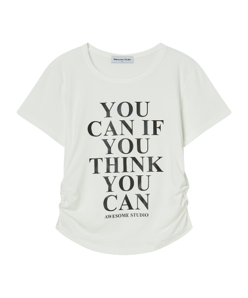 AWESOME STUDIO(オーサムスタジオ)の「ユーカン シャーリング 半袖Tシャツ ブラック(Tシャツ/カットソー・レディース・その他・FREE)」の7枚目の写真