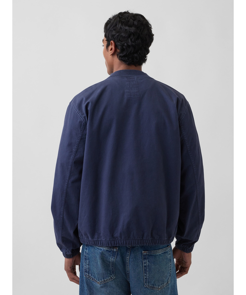 GAP（ギャップ）の「リラックスフィット ボンバージャケット（ブルゾン・メンズ・ネイビー・XS/S/M/L/XL）」の3枚目の写真