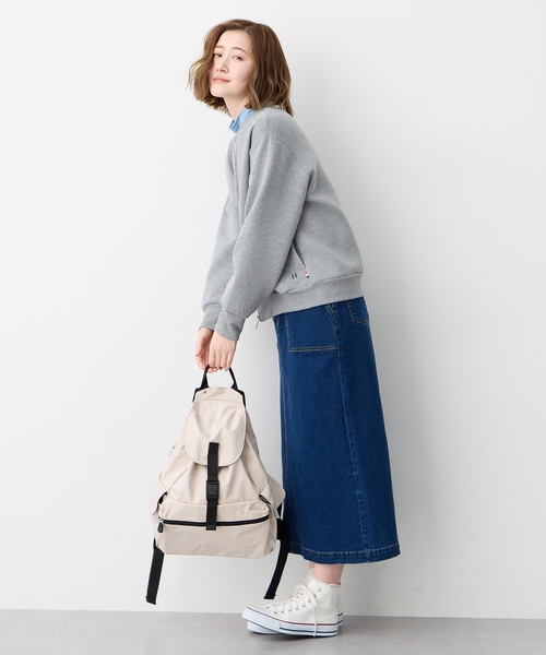 Petit Honfleur(プチオンフルール)の「【anello】巾着リュック【撥水】(トートバッグ・レディース・アイボリー/ブラック・フリー)」の21枚目の写真