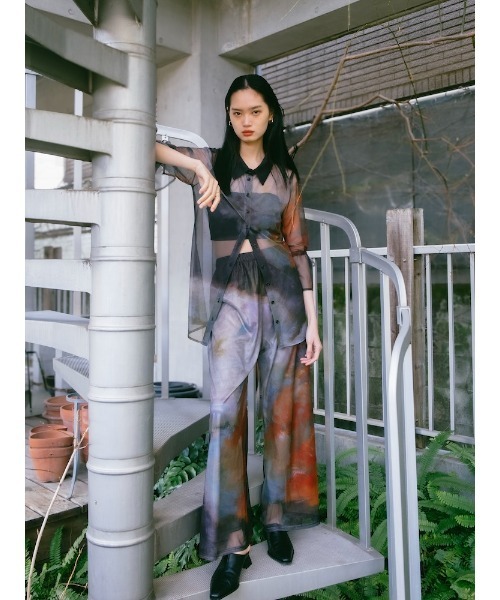 sahara(サハラ)の「Art Print Sheer Shirt(シャツ/ブラウス・レディース・その他1/その他2/その他3・FREE)」の6枚目の写真