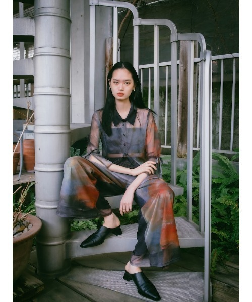 sahara(サハラ)の「Art Print Sheer Shirt(シャツ/ブラウス・レディース・その他1/その他2/その他3・FREE)」の7枚目の写真
