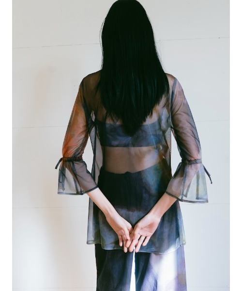 sahara(サハラ)の「Art Print Sheer Shirt(シャツ/ブラウス・レディース・その他1/その他2/その他3・FREE)」の10枚目の写真