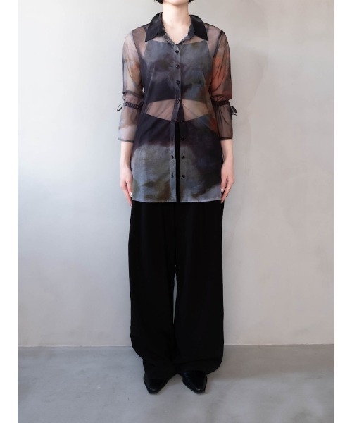 sahara(サハラ)の「Art Print Sheer Shirt(シャツ/ブラウス・レディース・その他1/その他2/その他3・FREE)」の19枚目の写真