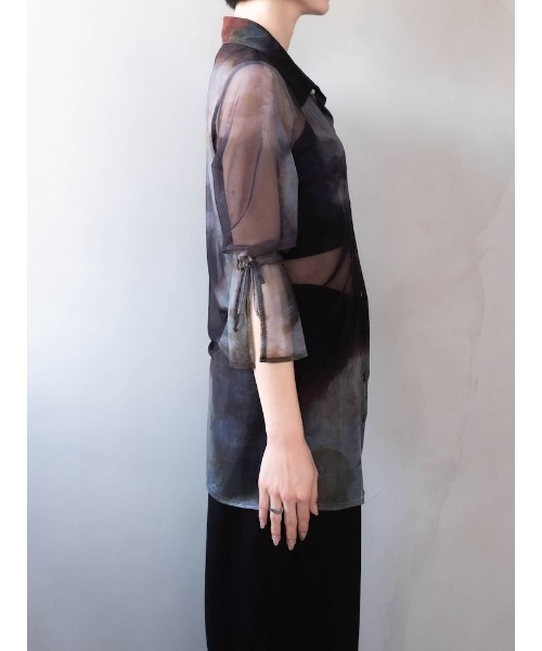sahara(サハラ)の「Art Print Sheer Shirt(シャツ/ブラウス・レディース・その他1/その他2/その他3・FREE)」の16枚目の写真