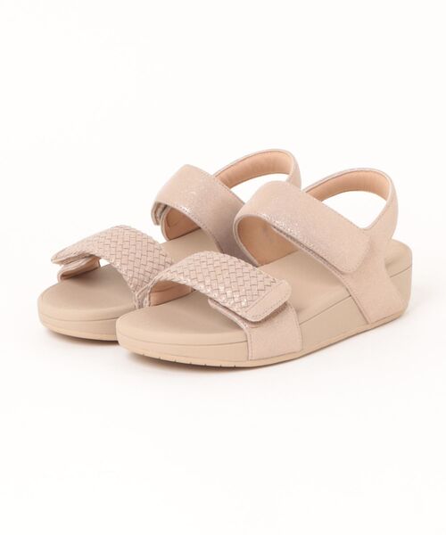 UnReef(アンリーフ)の「メッシュストラップ厚底サンダル(サンダル・レディース・ブラック/ゴールド・L(24.5cm)/M(23.5cm)/S(22.5cm))」の1枚目の写真