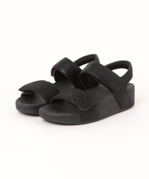 UnReef(アンリーフ)の「メッシュストラップ厚底サンダル(サンダル・レディース・ブラック/ゴールド・L(24.5cm)/M(23.5cm)/S(22.5cm))」の2枚目の写真