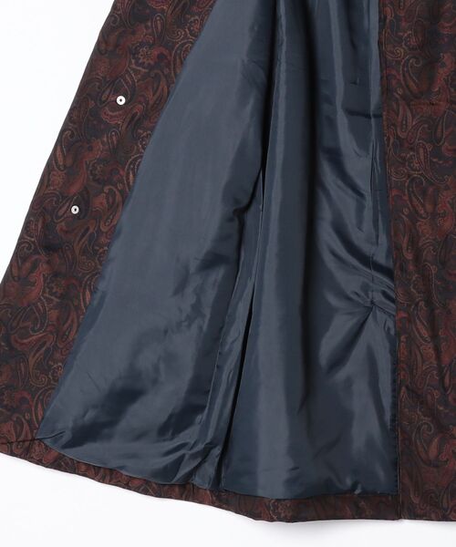superNova.(スーパーノヴァ)の「superNova. Market coat - Paisley JQ / SN-391(ノーカラーコート・メンズ・ブラウン・M/S)」の21枚目の写真