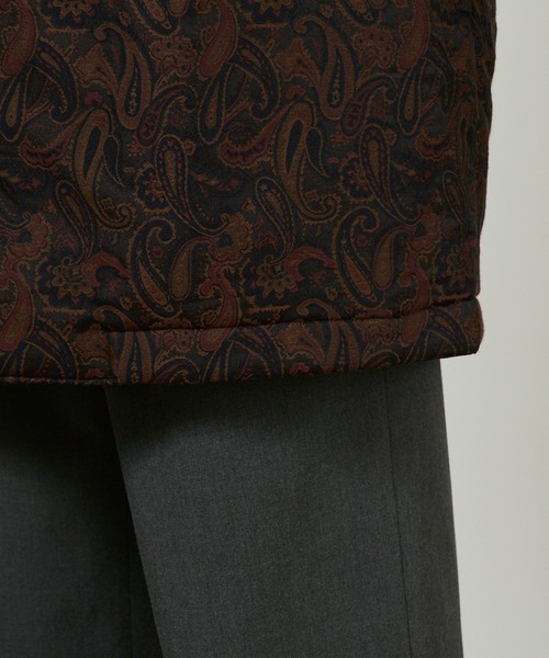 superNova.(スーパーノヴァ)の「superNova. Market coat - Paisley JQ / SN-391(ノーカラーコート・メンズ・ブラウン・M/S)」の14枚目の写真