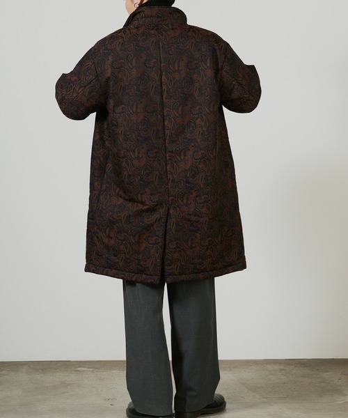 superNova.(スーパーノヴァ)の「superNova. Market coat - Paisley JQ / SN-391(ノーカラーコート・メンズ・ブラウン・M/S)」の6枚目の写真