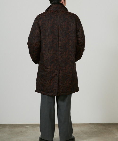superNova.(スーパーノヴァ)の「superNova. Market coat - Paisley JQ / SN-391(ノーカラーコート・メンズ・ブラウン・M/S)」の7枚目の写真