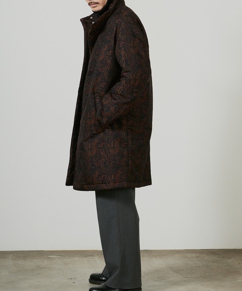 superNova.(スーパーノヴァ)の「superNova. Market coat - Paisley JQ / SN-391(ノーカラーコート・メンズ・ブラウン・M/S)」の10枚目の写真