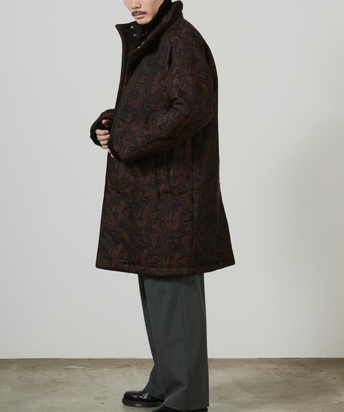 superNova.(スーパーノヴァ)の「superNova. Market coat - Paisley JQ / SN-391(ノーカラーコート・メンズ・ブラウン・M/S)」の11枚目の写真